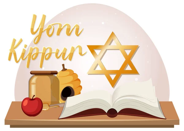 Yom Kippur Jewish Day — 스톡 벡터