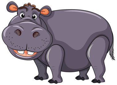 Çizgi Film Biçiminde Hippopotamus