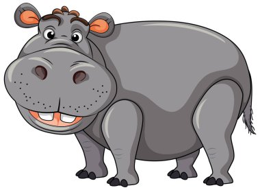 Çizgi Film Biçiminde Hippopotamus