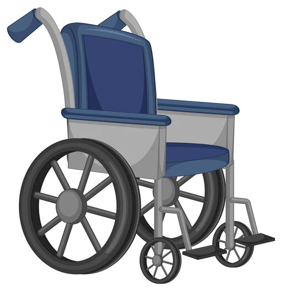 Isolado Cadeira Rodas Simples Desenho Animado Ilustração —  Vetores de Stock