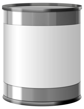 Etiket Tasarımı için Boş Kalay Şablonu