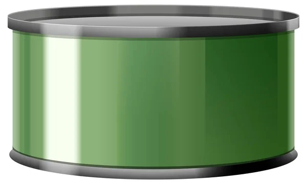 空白锡罐模板作标签设计图解 — 图库矢量图片