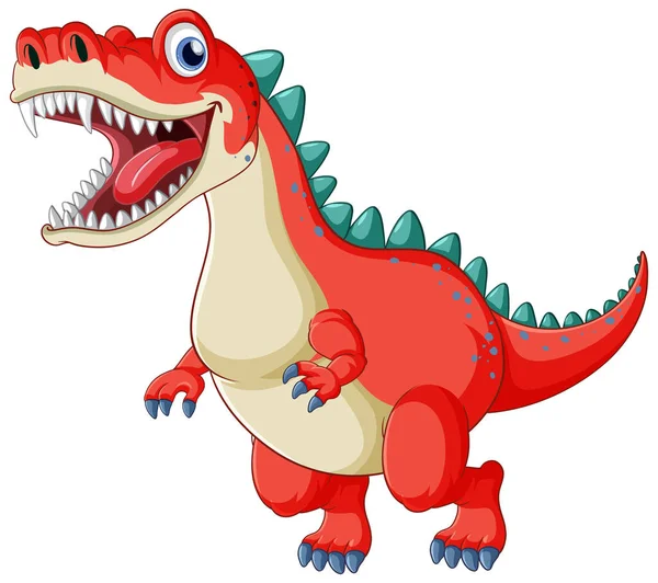 Fée Queue Dinosaure Dessin Animé Personnage Illustration — Image vectorielle