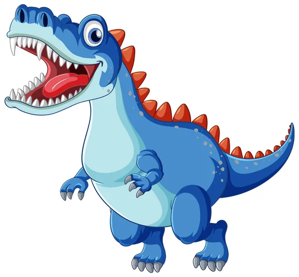 Bajkowy Ogon Dinozaur Postać Kreskówki Ilustracja — Wektor stockowy