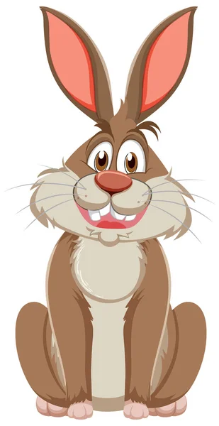 Funny Rabbit Cartoon Character Illustration — Stock Vector