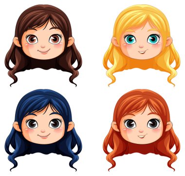 Şirin Kız Çizgi Film Karakteri Çizimi