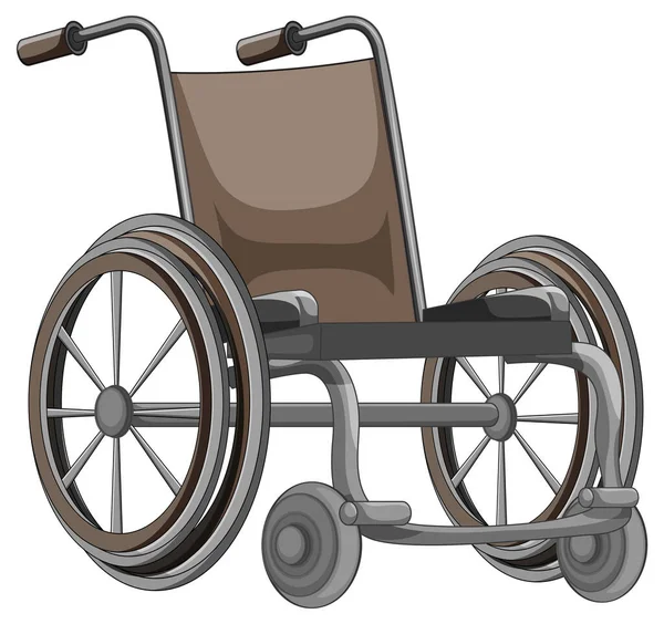 Beyaz Arkaplanda Tekerlekli Sandalye — Stok Vektör