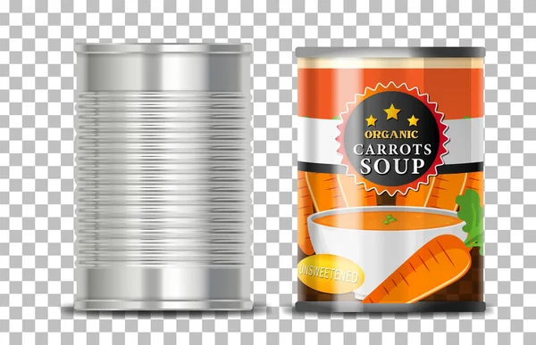 Soupe Carottes Sur Grille Illustration Fond — Image vectorielle
