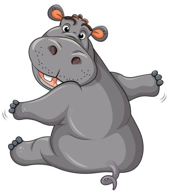 Çizgi Film Biçiminde Hippopotamus