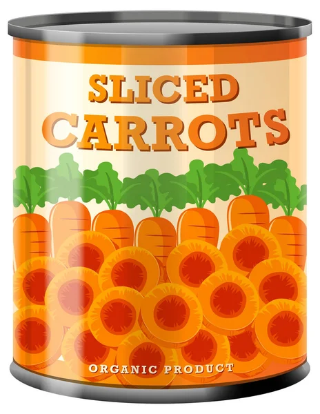Нарезанная Морковь Пищевой Промышленности Векторную Иллюстрацию — стоковый вектор
