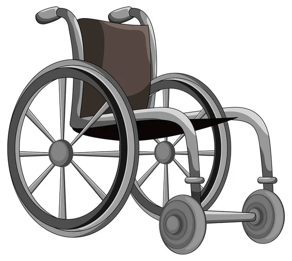 Izolowany Wózek Inwalidzki Prosty Ilustracja Kreskówka — Wektor stockowy