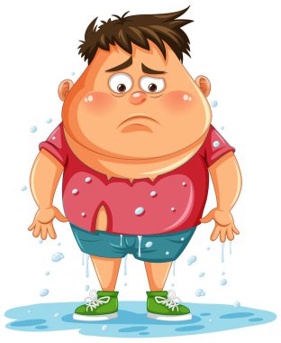 Üzgün Adam Islak Su Çizimlerini Batırdı