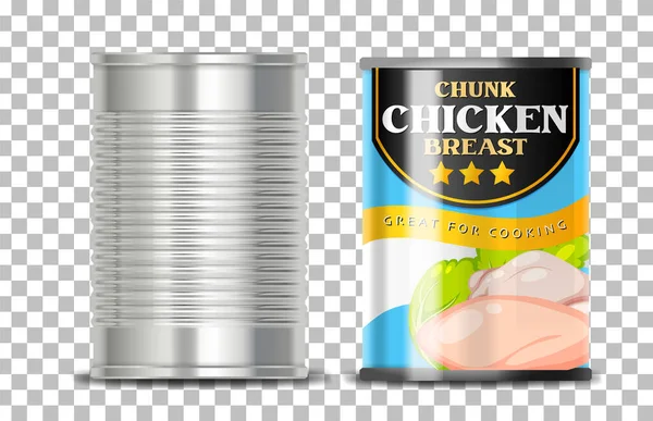 Chunk Chicken Breast Grid Background Illustration — Stock Vector