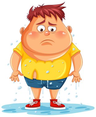 Üzgün Adam Islak Su Çizimlerini Batırdı