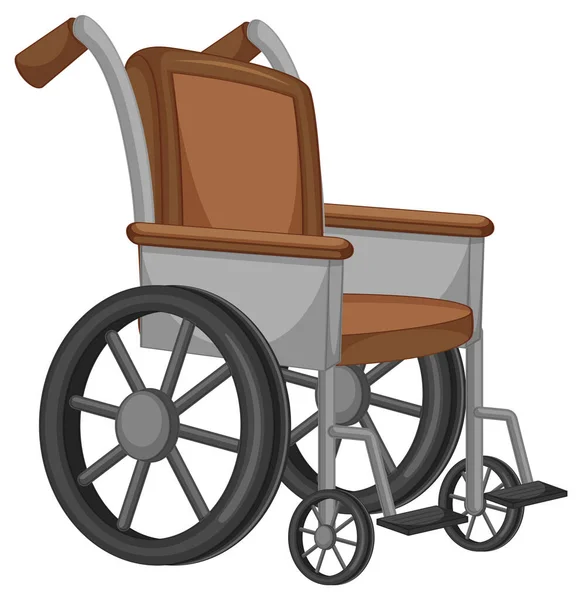 Isolated Wheelchair Simple Cartoon Illustration — Stock Vector