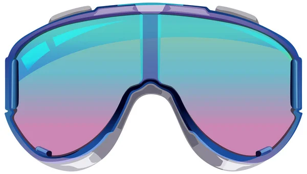 Stijlvolle Ski Zonnebril Vector Illustratie — Stockvector