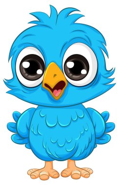 Şirin baykuş karikatürü izole edilmiş.