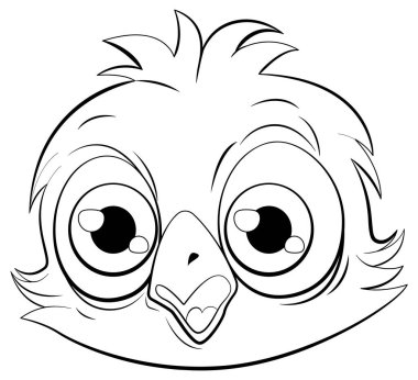 Şirin baykuş karikatürü izole edilmiş.