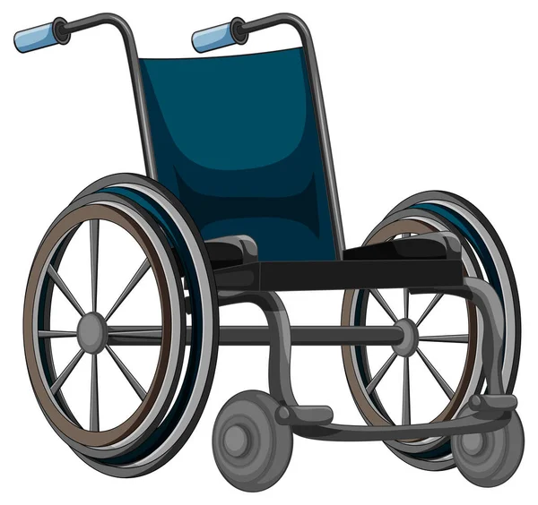 Beyaz Arkaplanda Tekerlekli Sandalye — Stok Vektör