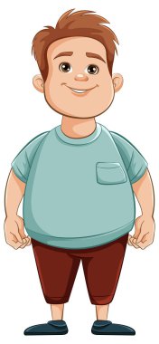 Şişko vücutlu, şapkalı bir çizgi film karakteri.