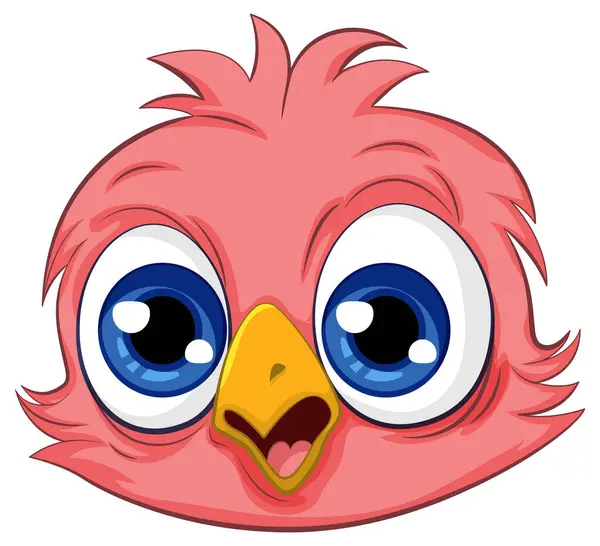 可爱的猫头鹰小鸡卡通画 — 图库矢量图片