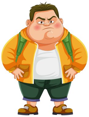 Hoşnutsuz bir çizgi film karakteri.