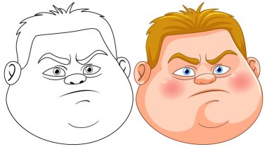 Karakter çizim sürecinin iki aşaması