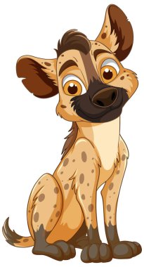 Arkadaşça bir ifadeyle sevimli bir sırtlan.