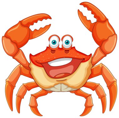 Tırnaklarıyla gülümseyen yengeç