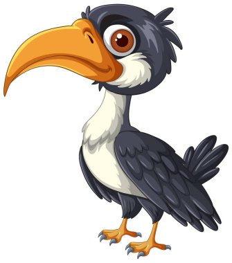 Büyük gagalı renkli bir tukan.