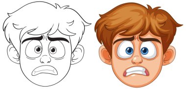 Çocuğun yüzü şaşırmış görünüyor.