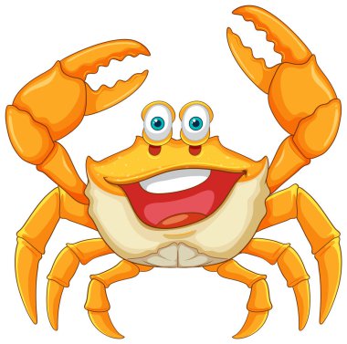 Tırnaklarıyla gülümseyen yengeç