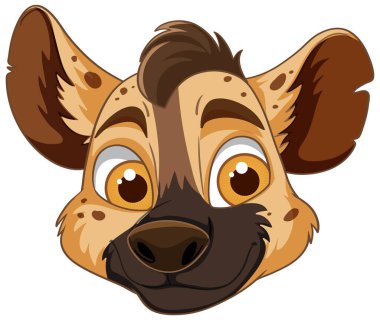 Büyük, anlamlı gözleri olan sevimli bir sırtlan.