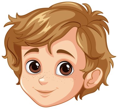 Mutlu bir gencin yüzü.