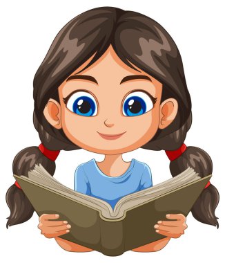 Kitaptan hoşlanan genç bir kız