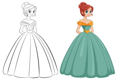 Renk ve çizgi bir prensesin sanatı