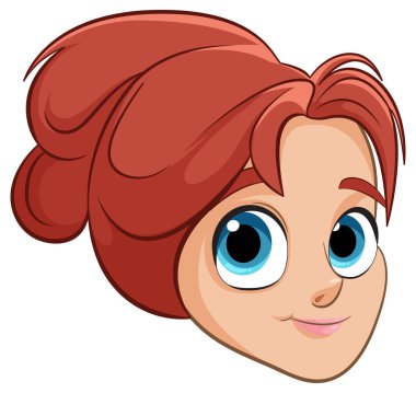 Büyük mavi gözlü çizgi film prensesi.