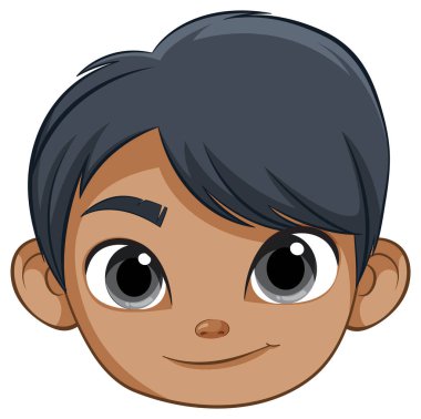 Neşeli bir ifadeyle dost canlısı bir polis memuru.