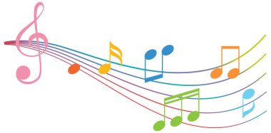 Akan bir kadroda canlı müzik notaları