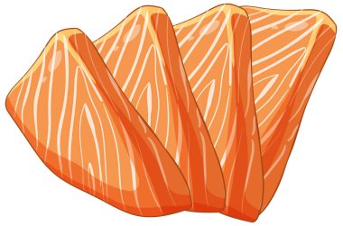 Canlı somon filetolarının ayrıntılı doku ve renkleri. Mutfak temalı tasarımlar ve yemekle ilgili projeler için mükemmel.