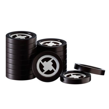 0x ZRX 3D kripto paralar halinde