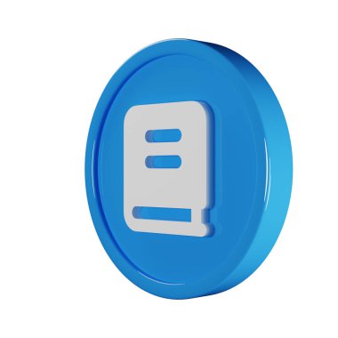 Kitap İş Simgesi 3B Resim Hazırlama