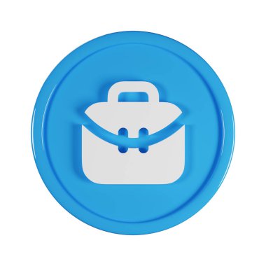 Evrak çantası 4 İş Simgesi 3B Resim Hazırlama