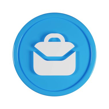 Evrak Çantası İş Simgesi 3B Resim Hazırlama