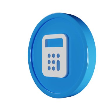 Hesaplayıcı İş Simgesi 3B Resim Hazırlama