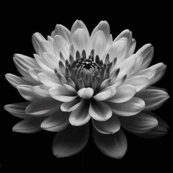 Siyah arkaplanı olan beyaz yıldız çiçeği