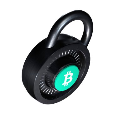 Kripto Lock Bitcoin Cash (BCH) simgesi beyaz arkaplanda