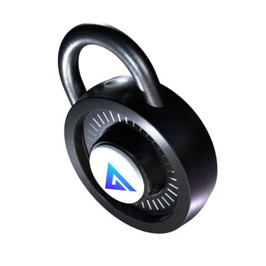 Beyaz arkaplanda Kripto Kilidi GMX simgesi