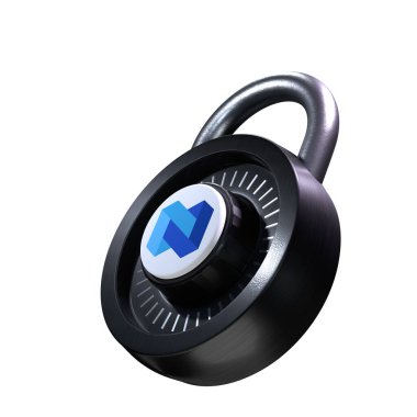 Beyaz arkaplanda Şifreleme Kilidi Nexo simgesi