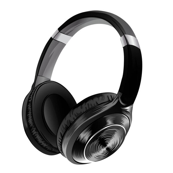 headset gamer black realistic style